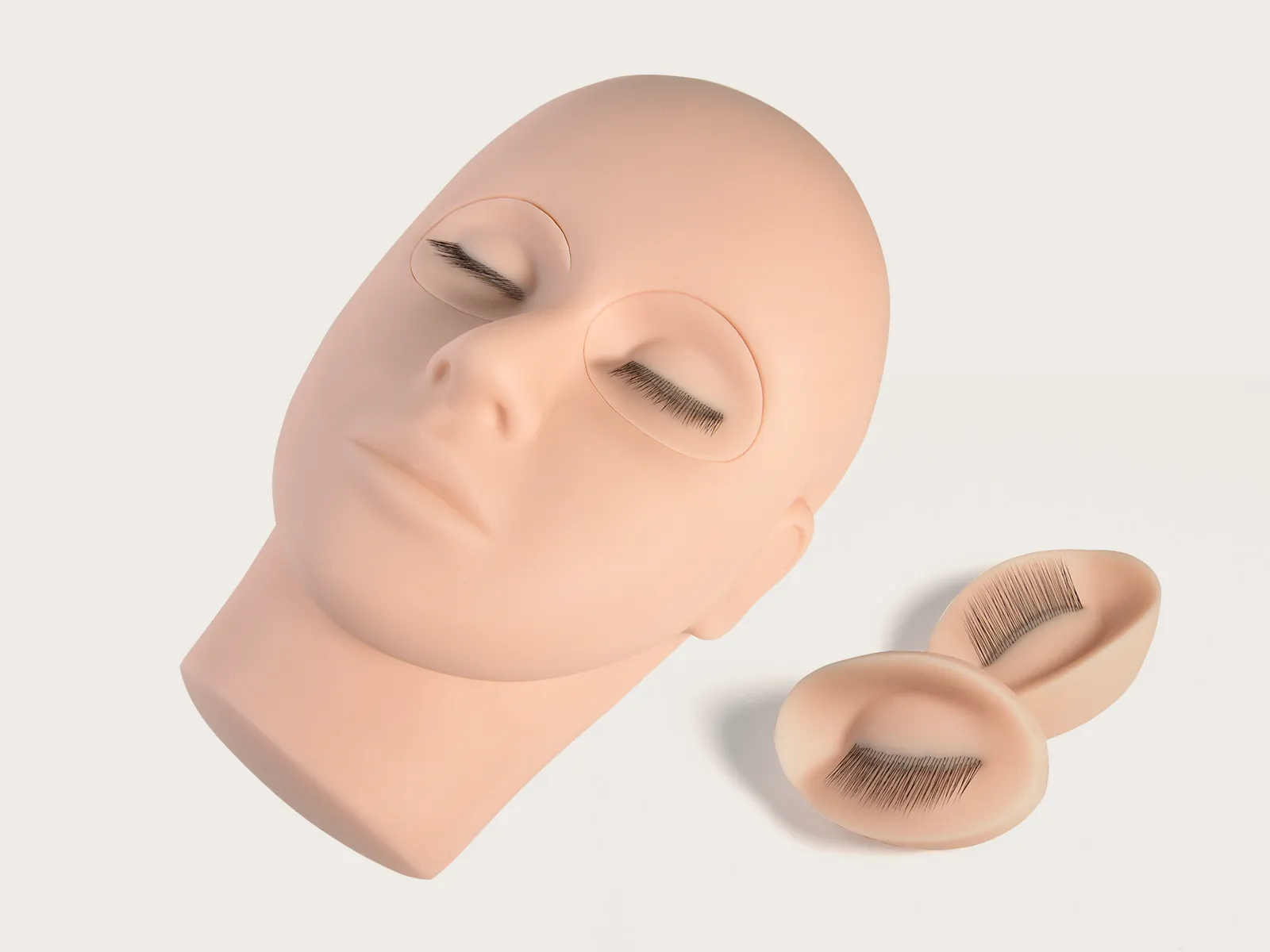 Maniquí de práctica / cabeza de práctica para pestañas LashPlus para academias